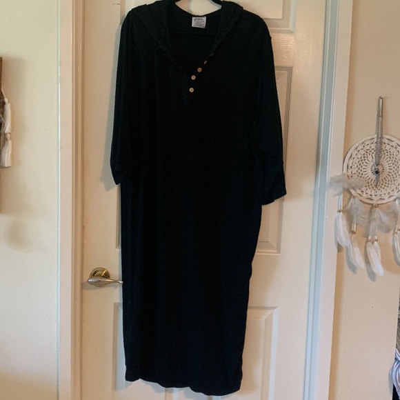 Zagora, HOODED Caftan, Cover Up, Loungewear, Robe ~ Vintage Lux - Picture 2 of 16